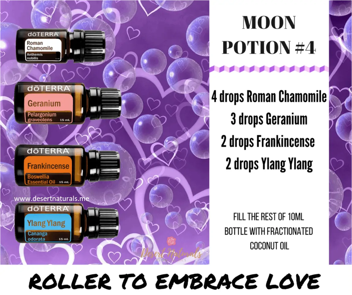 Moon Potion EMBRACE LOVE Moon Potion to Embrace Love, essential oil blend from Dawn Goehring Desert Naturals