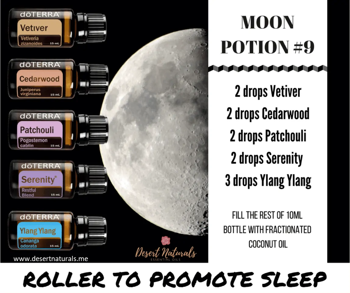 Moon Potion PROMOTE SLEEP Moon Potion to promote sleep, essential oil blend from Dawn Goehring Desert Naturals