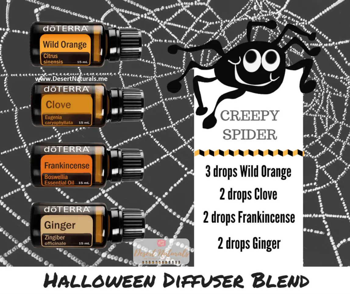 Hallowee creepy spider diffuser blend Creepy Spider Halloween Essential Oil Diffuser Blend by Dawn Goehring