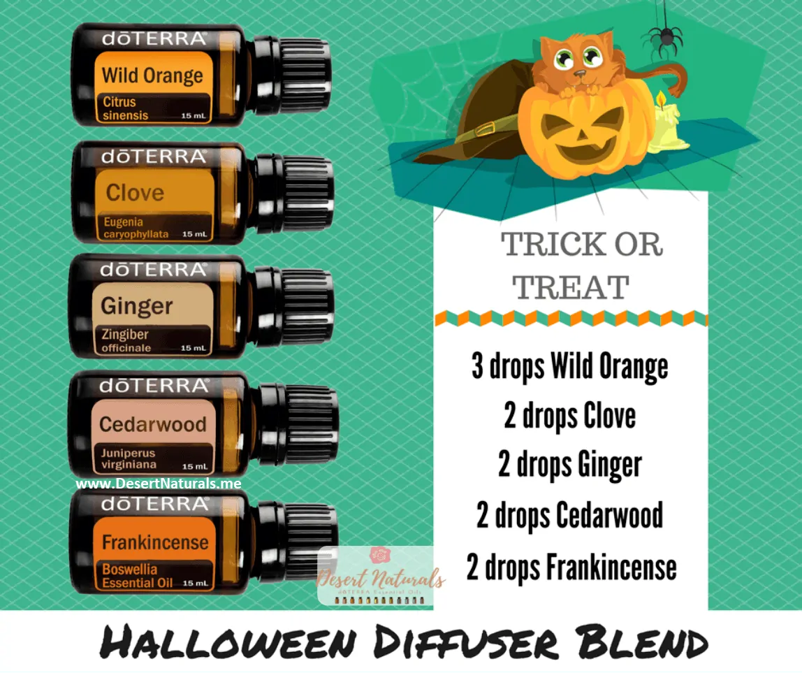 Hallowee trick or treat diffuser blend Trick or Treat Halloween Essential Oil Diffuser Blend by Dawn Goehring