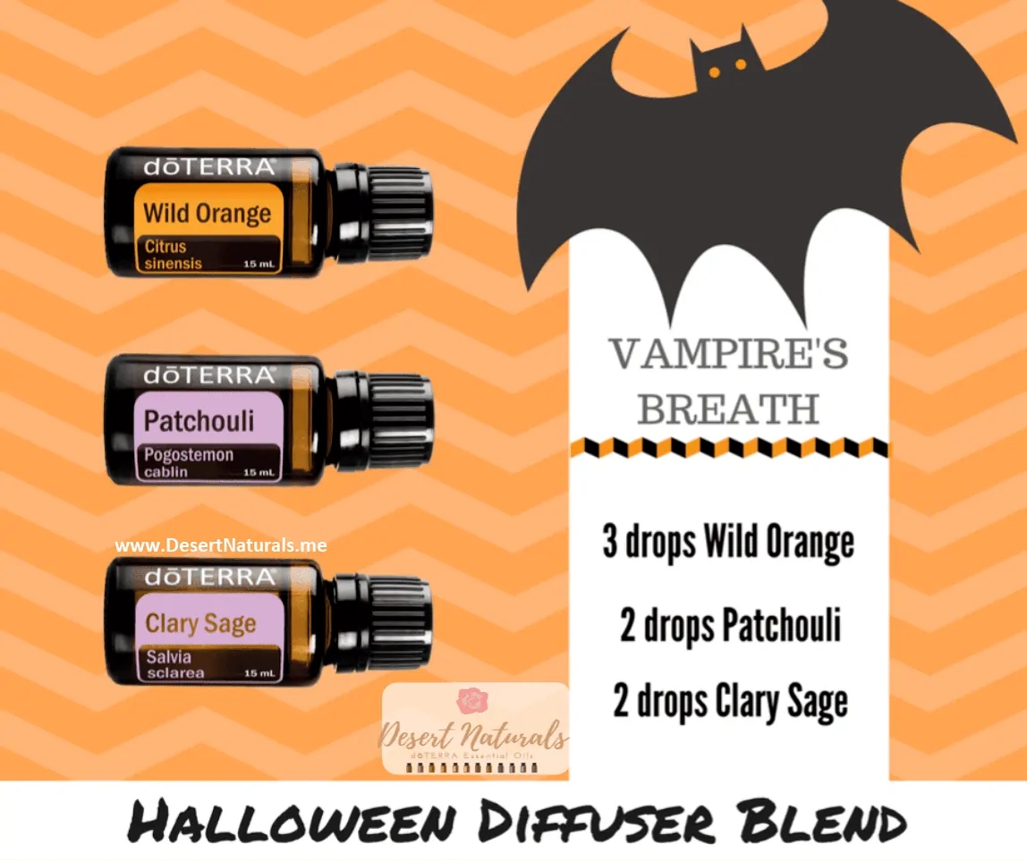 Halloween vampire breath diffuser blend Vampire Breathe Halloween Essential Oil Diffuser Blend by Dawn Goehring