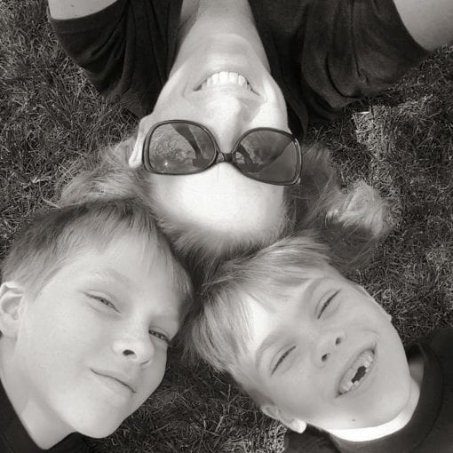 Dawn Goehring with her boys