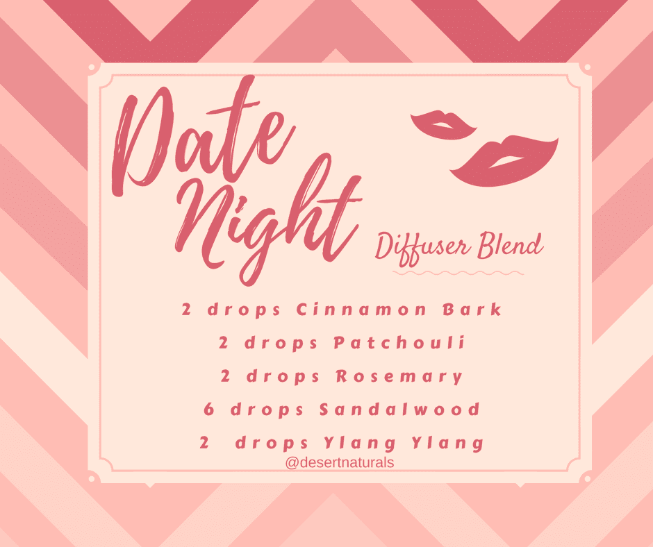 date night doterra essential oil diffuser blend for Valentine's day