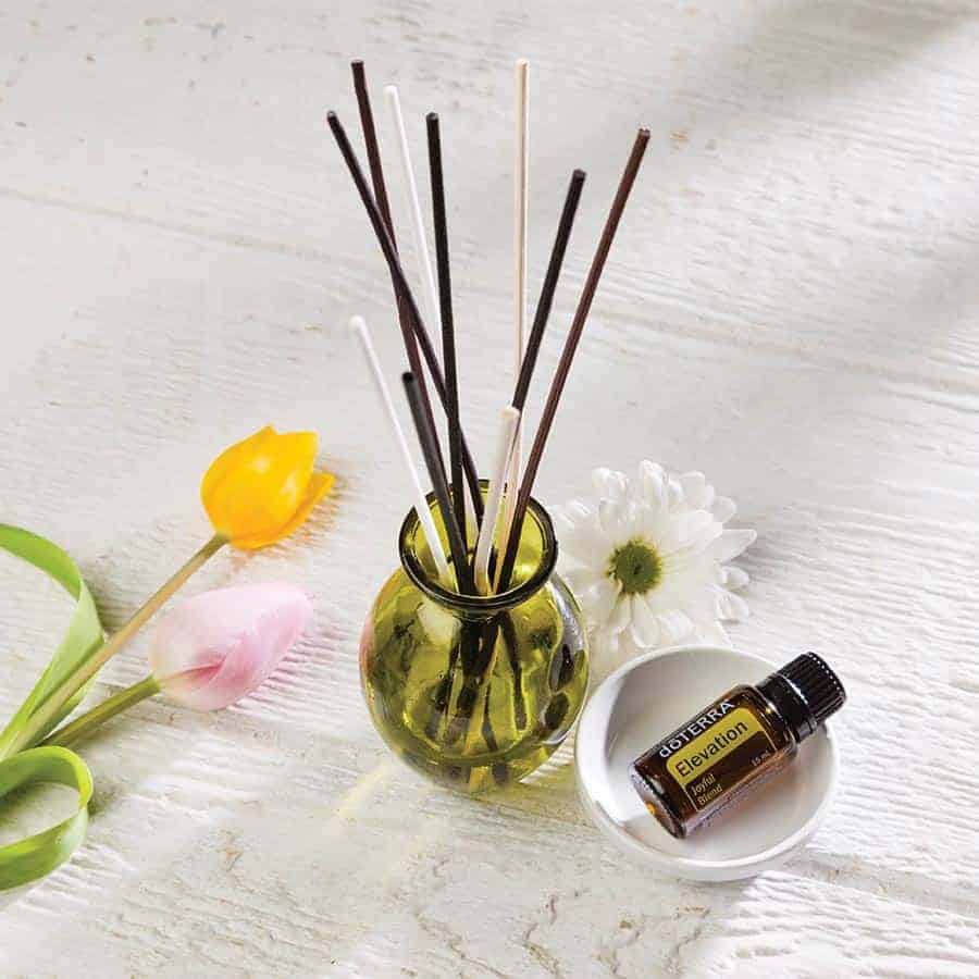 diy reed diffuser with doterra elevation essential oil