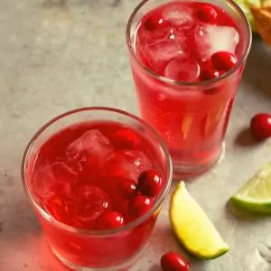 cranberry and lime drink
