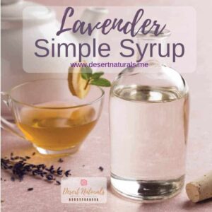 Recipe for Lavender Simple Syrup made with essential oil