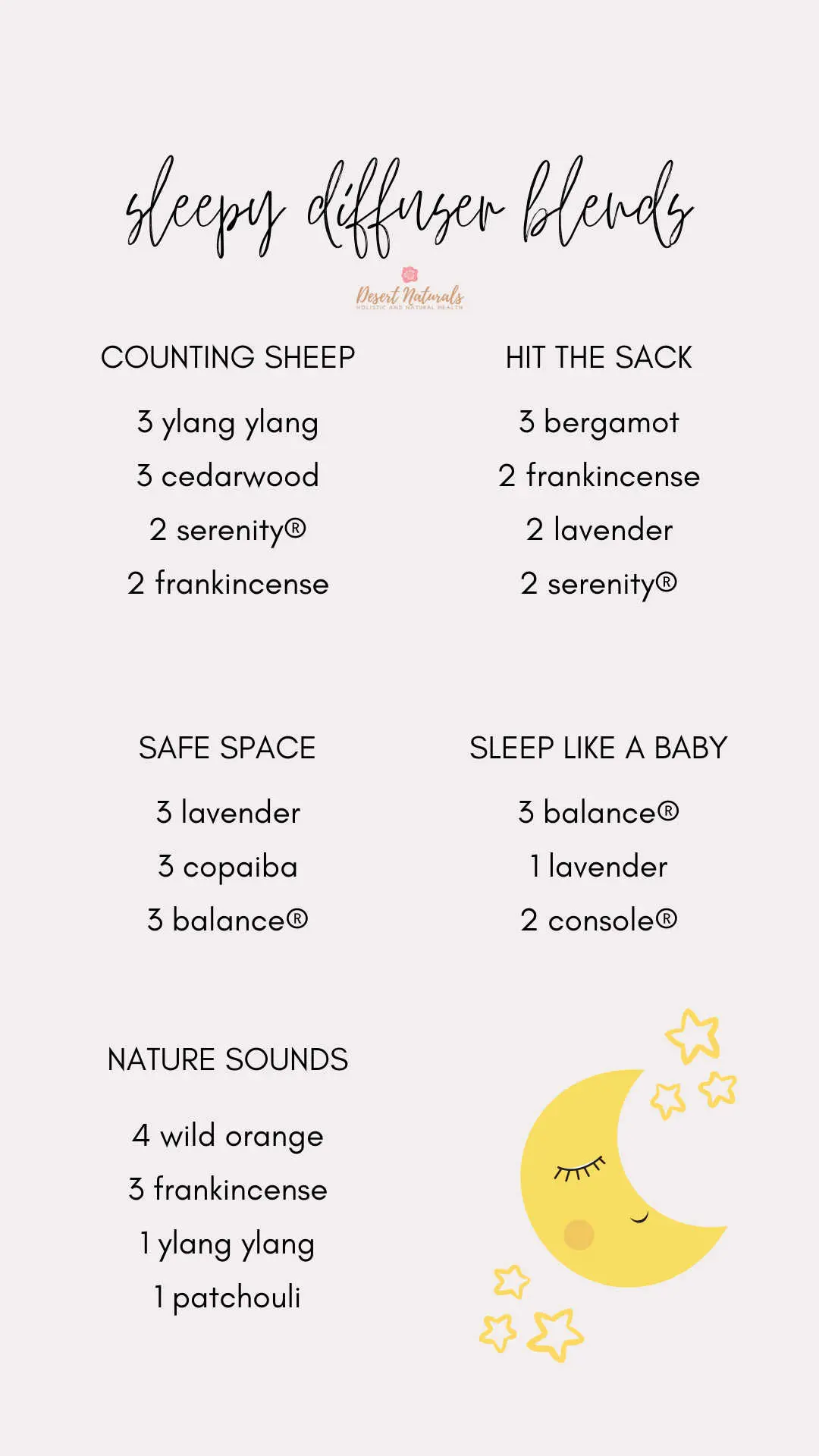 essential oil diffuser blends for sleep