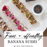 image of banana sushi dessert with doTERRA Essential oils plus text