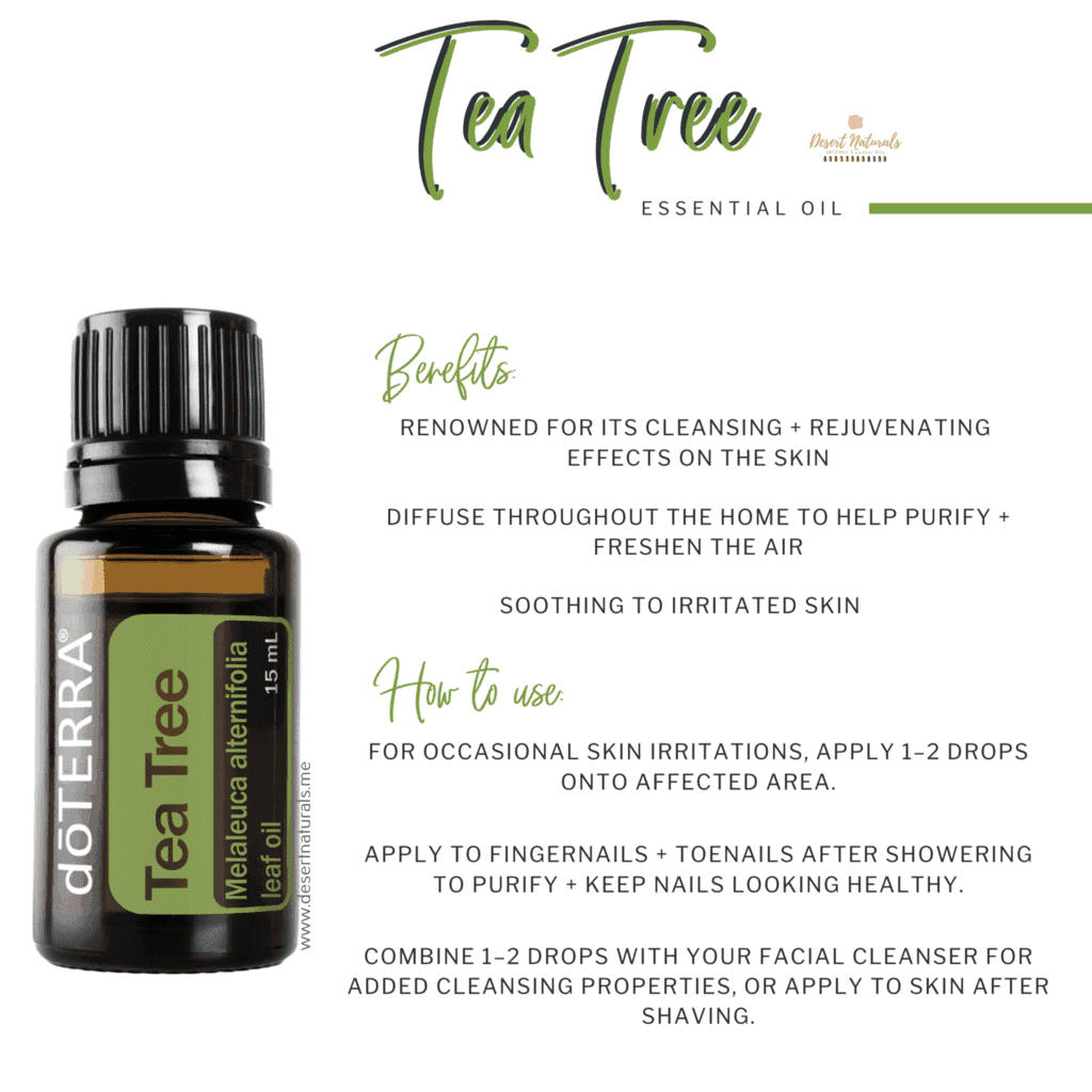doTERRA Tea Tree essential oil is anti viral and anti fungal