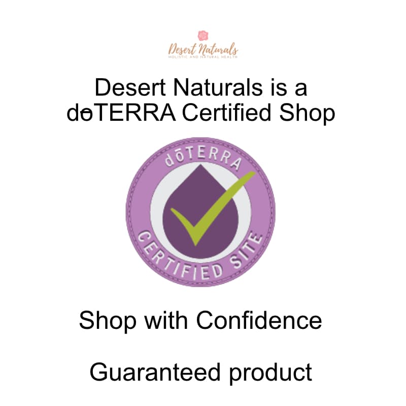 white background with text for doTERRA Certified shop