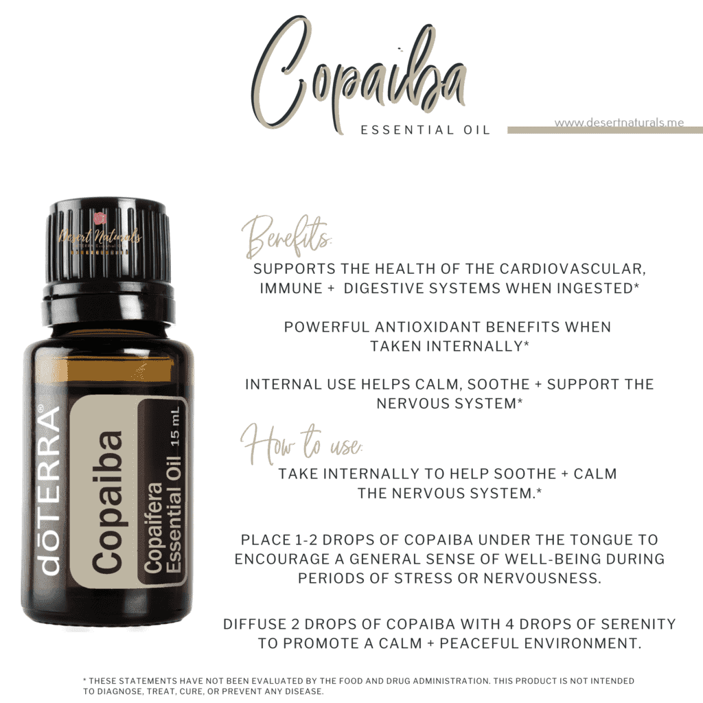 Benefits and Uses of doTERRA Copaiba essential oil