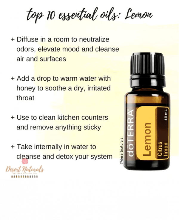 Uses for Lemon Essential Oil from doTERRA