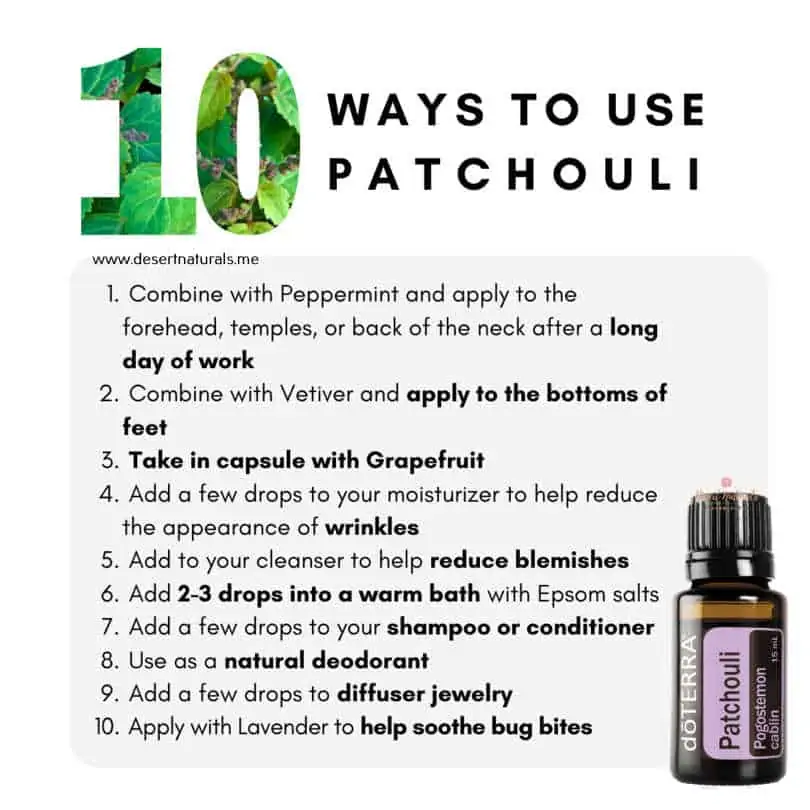 10 ways to use Patchouli essential oil and receive it health benefits