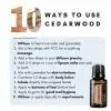 a list of 10 ways to use doTERRA Cedarwood essential oil