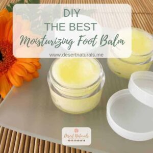 The best foot balm for dry cracked heals and daily moisturizing treatment. Add your favorite essential oil such as tea tree, peppermint, or frankincense