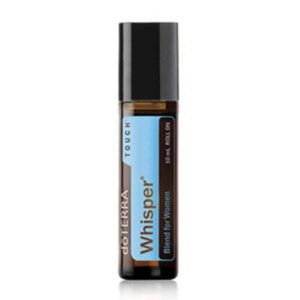 doTERRA Whisper touch roll on essential oil blend can help balance women's hormones and be used perfume. Whisper essential oil will blend with each person's individual chemistry to smell unique to that person.