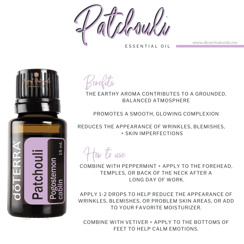 Benefits and Uses for doTERRA Patchouli essential oil