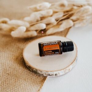 photo of doTERRA Frankincense on wood