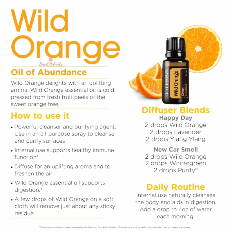uses for doterra wild orange essential oil