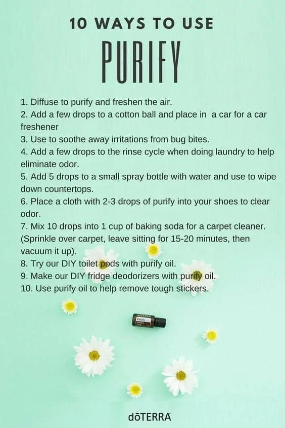 10 ways to use doTERRA purify