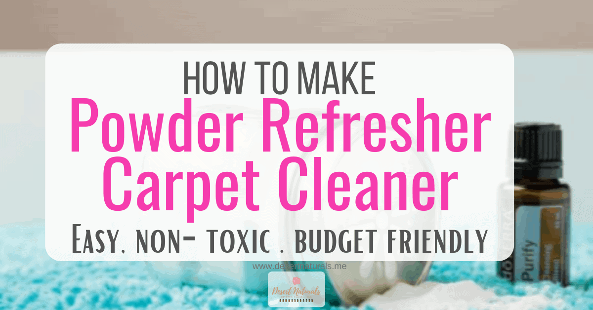How to make budget friendly homemade carpet powder refresher cleaner with doterra purify essential oil and baking soda