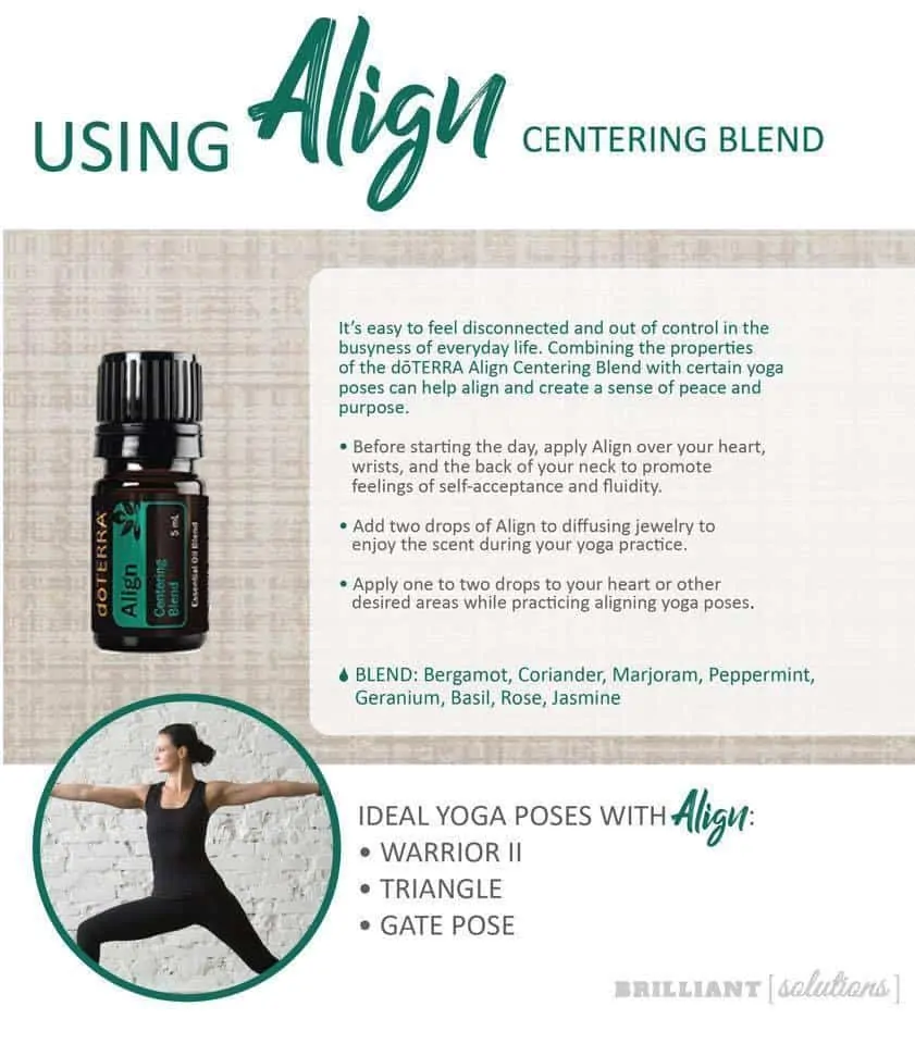 How to use doTERRA Align Centering Essential Oil Yoga blend