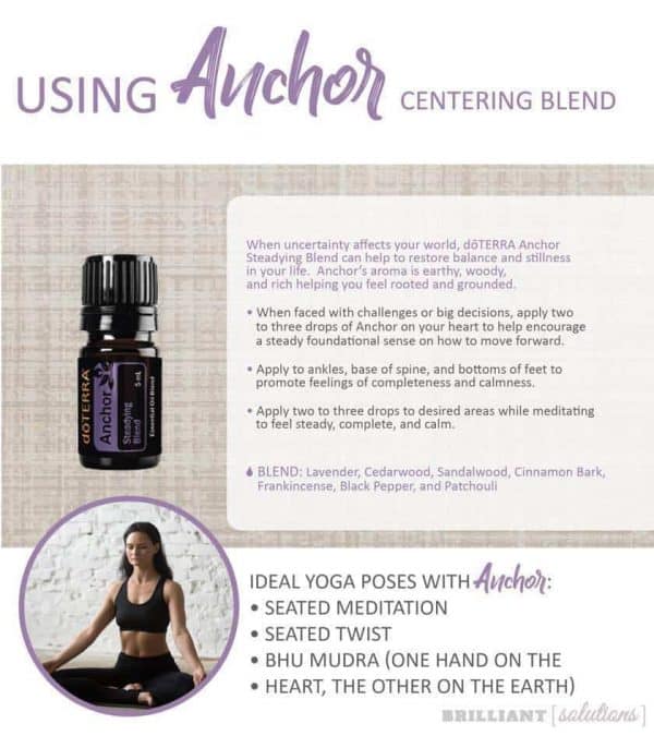 How to use doTERRA Anchor Steadying essential oil Yoga blend