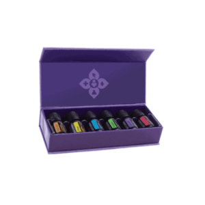 doTERRA kit to manage emotions. Contains motivate, forgive, cheer, console, peace and passion essential oil blends