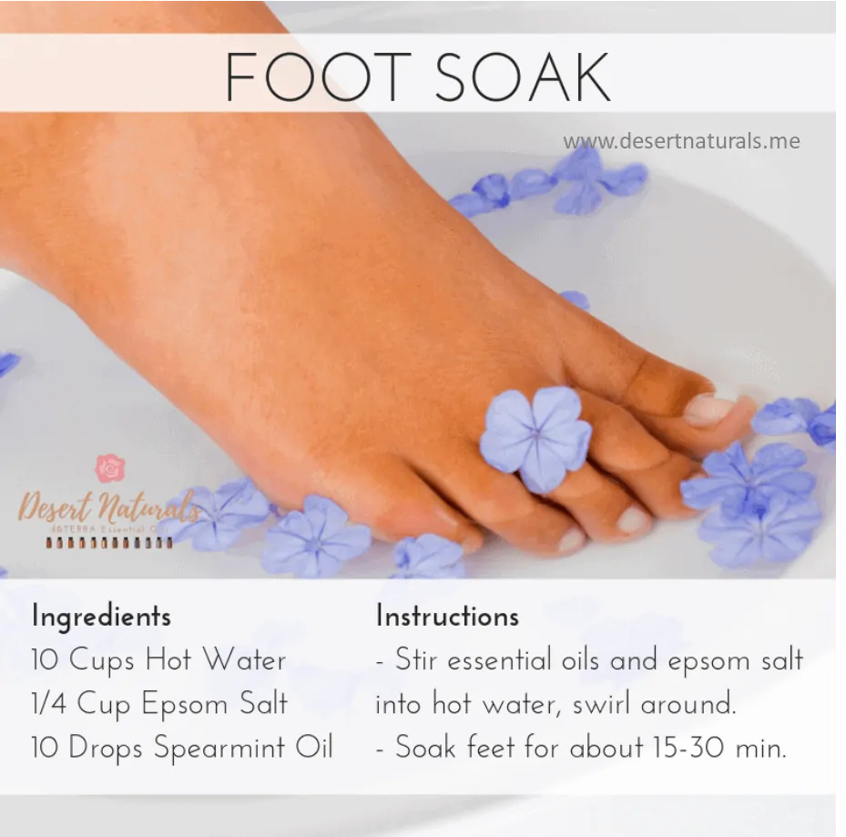 DIY Spearmint Foot Soak Recipe