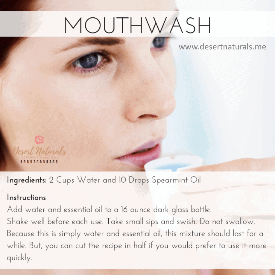 DIY How to Make Spearmint Mouthwash