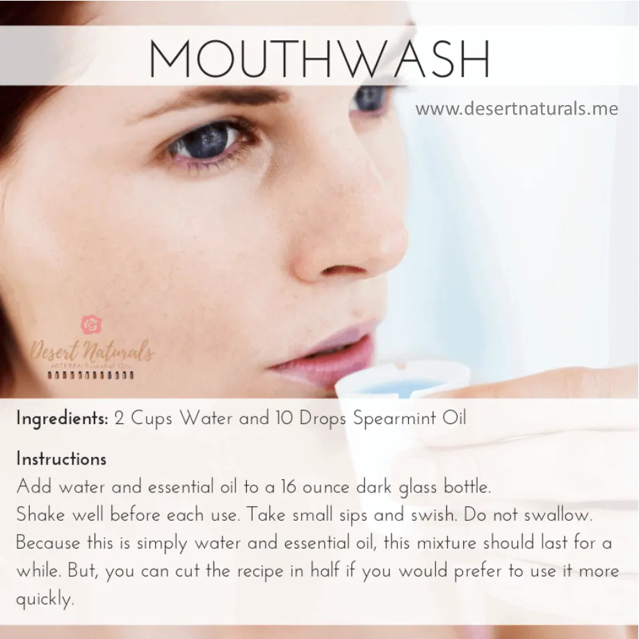 DIY How to Make Spearmint Mouthwash