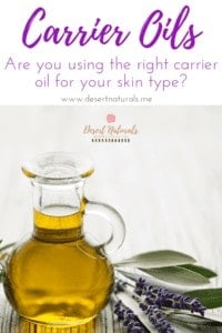 Use the right carrier oil for your skin type when using essential oils