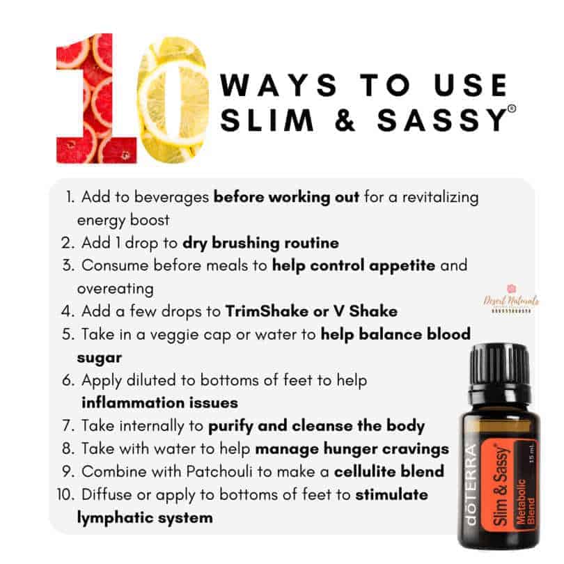 Benefits and How to use doTERRA Slim & sassy 10 different ways