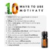 a list of 10 ways to use doTERRA Motivate
