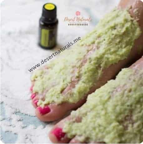 keep heels soft and avoid cracks with this honey and celery foot mask made with doterra bergamot essential oil