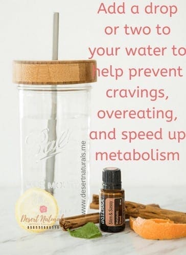 Add a drop or two of doTERRA Slim and sassy to your water to help with weight loss 