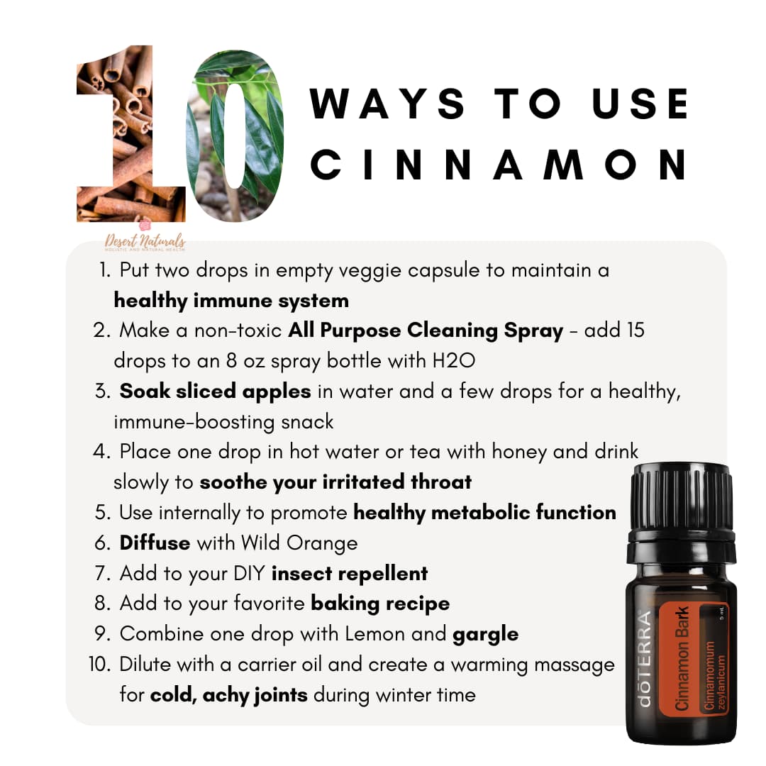 a list of 10 ways to use doterra cinnamon essential oil