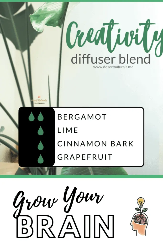 Essential Oil Diffuser Blend to grow your brain and get your creative juices flowing