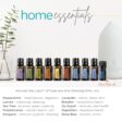 doterra essential oil bottles and diffuser in the home essentials kit