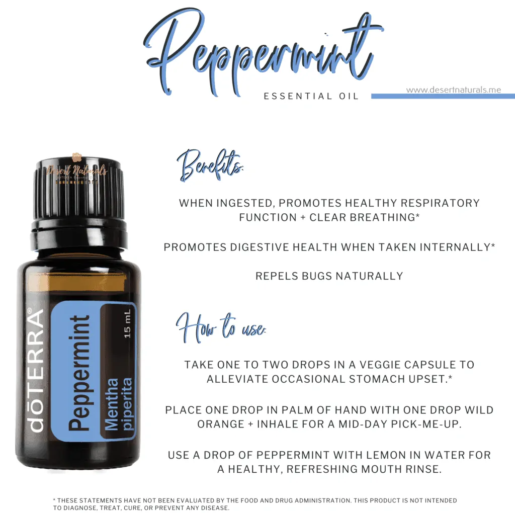 Uses for doTERRA Peppermint Essential Oil