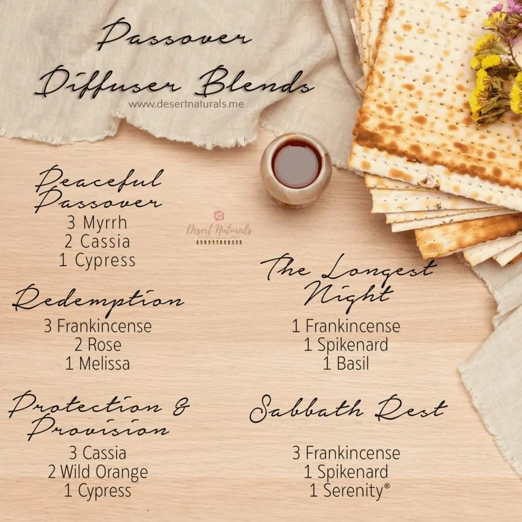 Use these essential oil diffuser blends during Passover