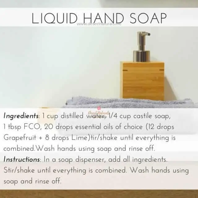 Rose liquid hand soap diy