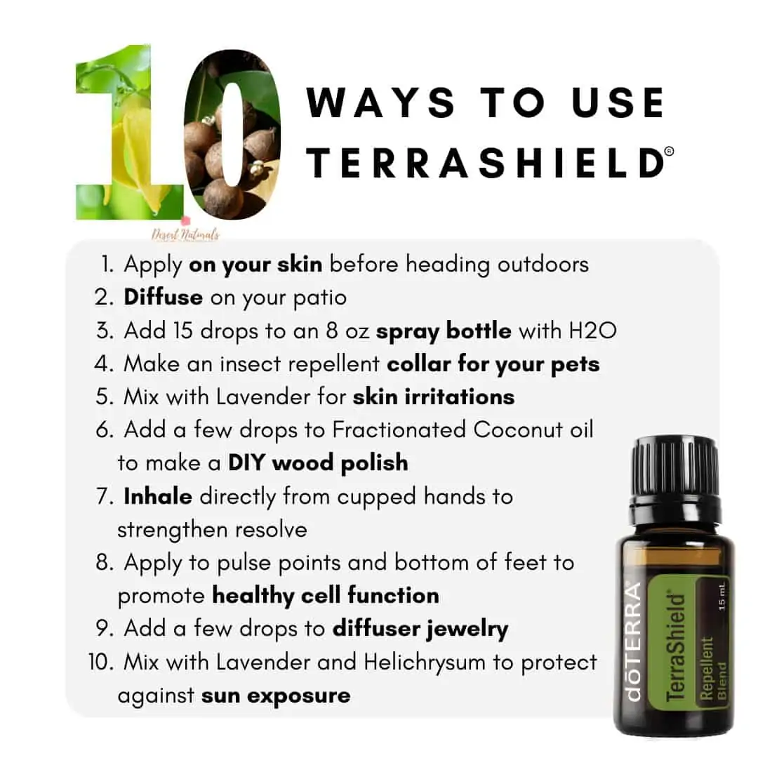 a list of 10 ways to use doterra terrashield