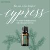 add 1 to 2 drops of doterra cypress essential oil to your cleanser