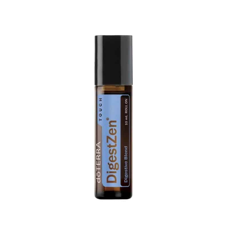 doTERRA DigestZen essential oil digestive blend for a happy tummy in a convenient roll on