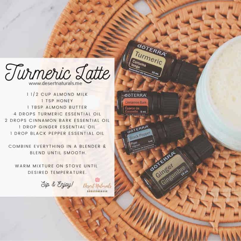 Take your coffee to the next level with this Turmeric Latte recipe with doTERRA Essential Oils