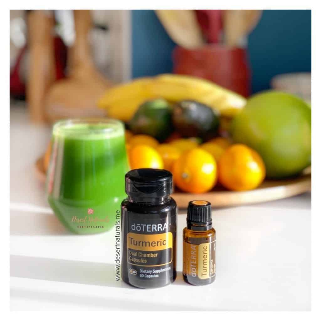 use doTERRA Turmeric essential oil in your smoothie and coffee recipes