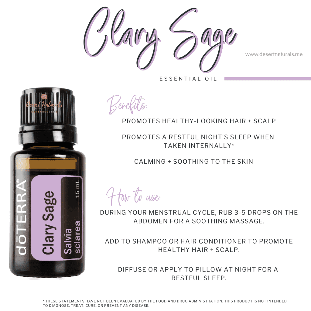 benefits and uses of doTERRA clary sage essential oil