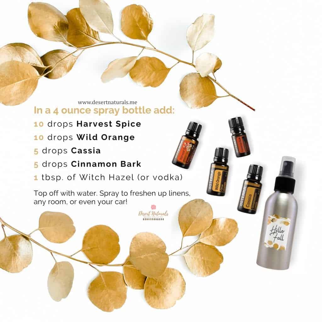 make your Fall Room Spray with doterra essential oils