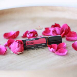 Rose essential oil in a roller from doTERRA